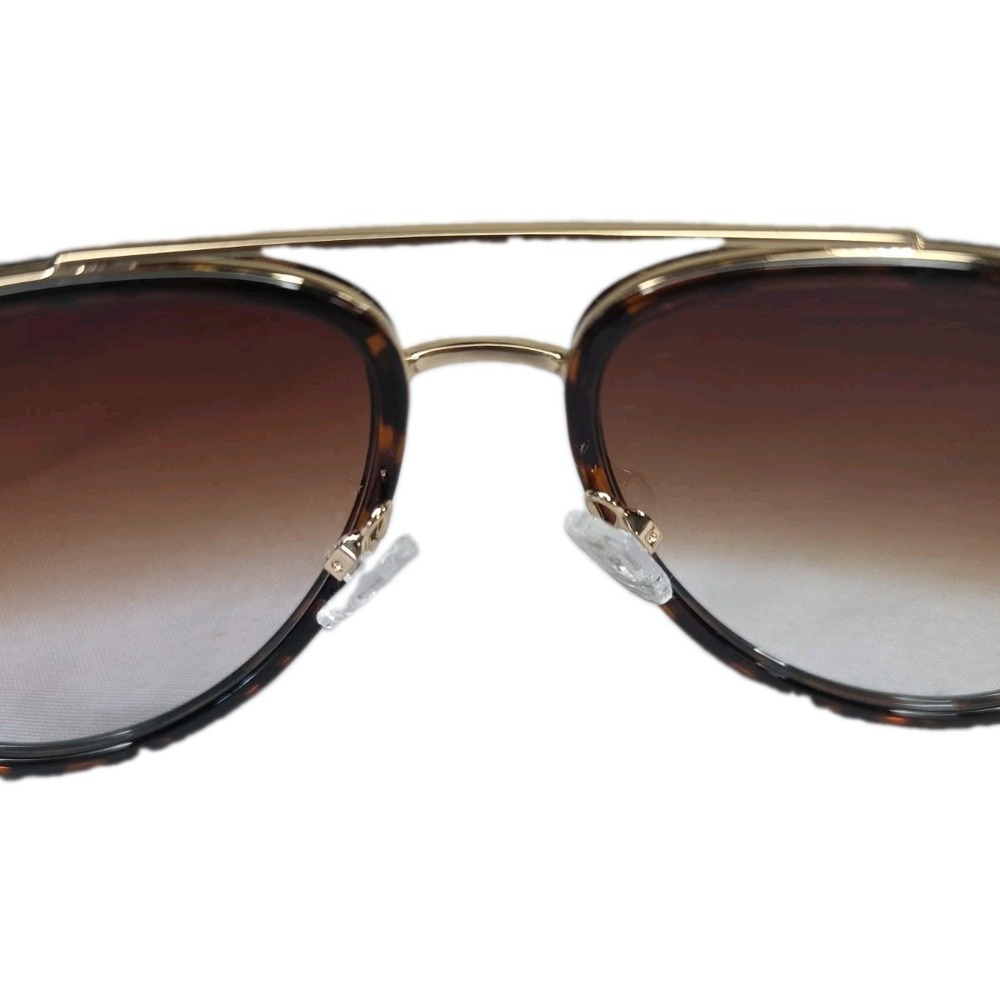 QUAY Australia "All In" Aviator Sunglasses – Tortoise Shell & Gold Frame W/ Case - Picture 13 of 16